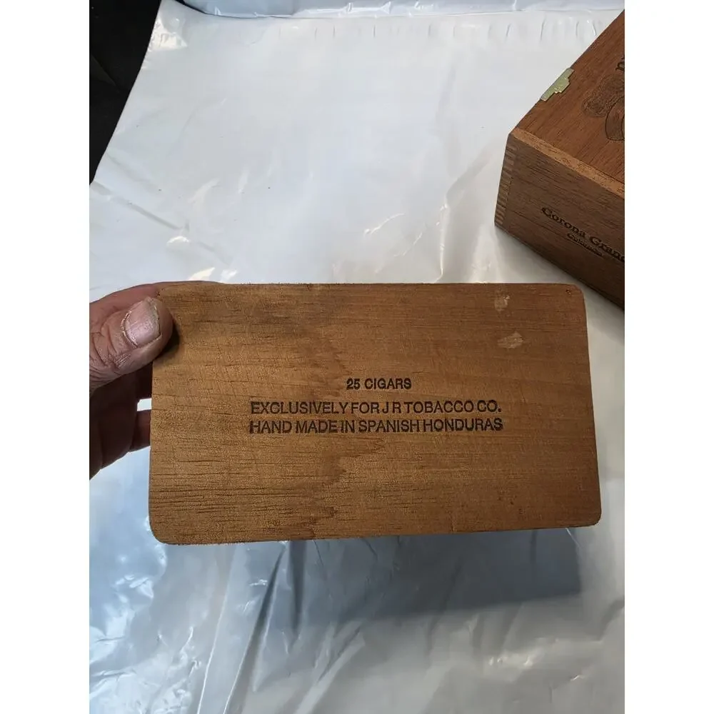 THREE (3) BEAUTIFUL WOODEN CIGAR BOXES Holds 25 Cigars Each..